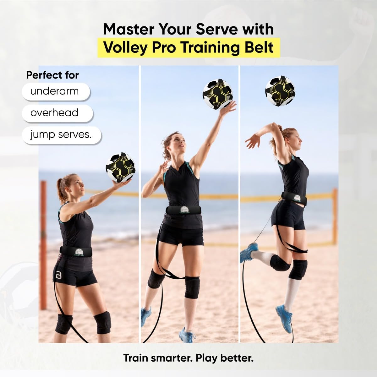 Soccer, Volleyball & Rugby Trainer with Adjustable Waist Belt