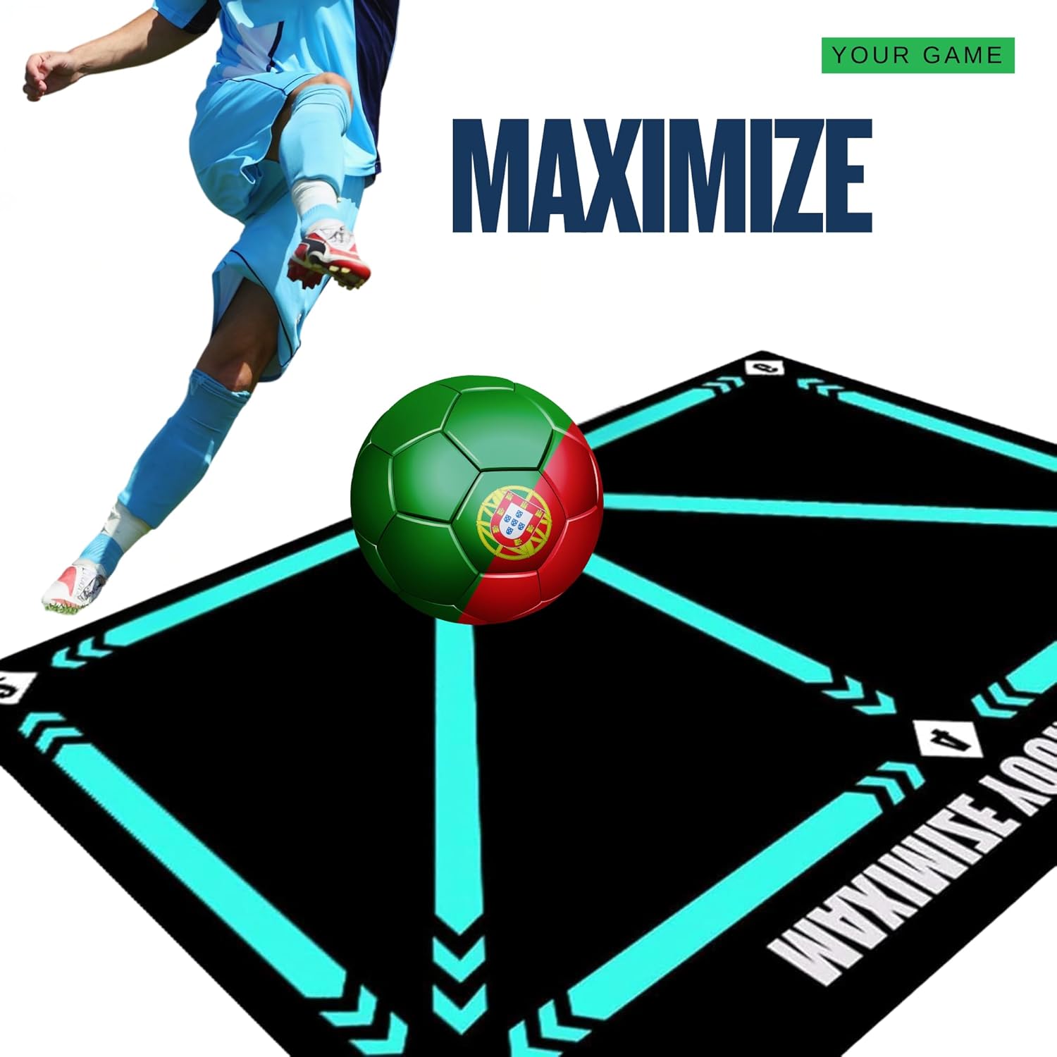 Soccer Training Mat – Non-Slip Agility & Footwork Drill Mat (80x120cm)