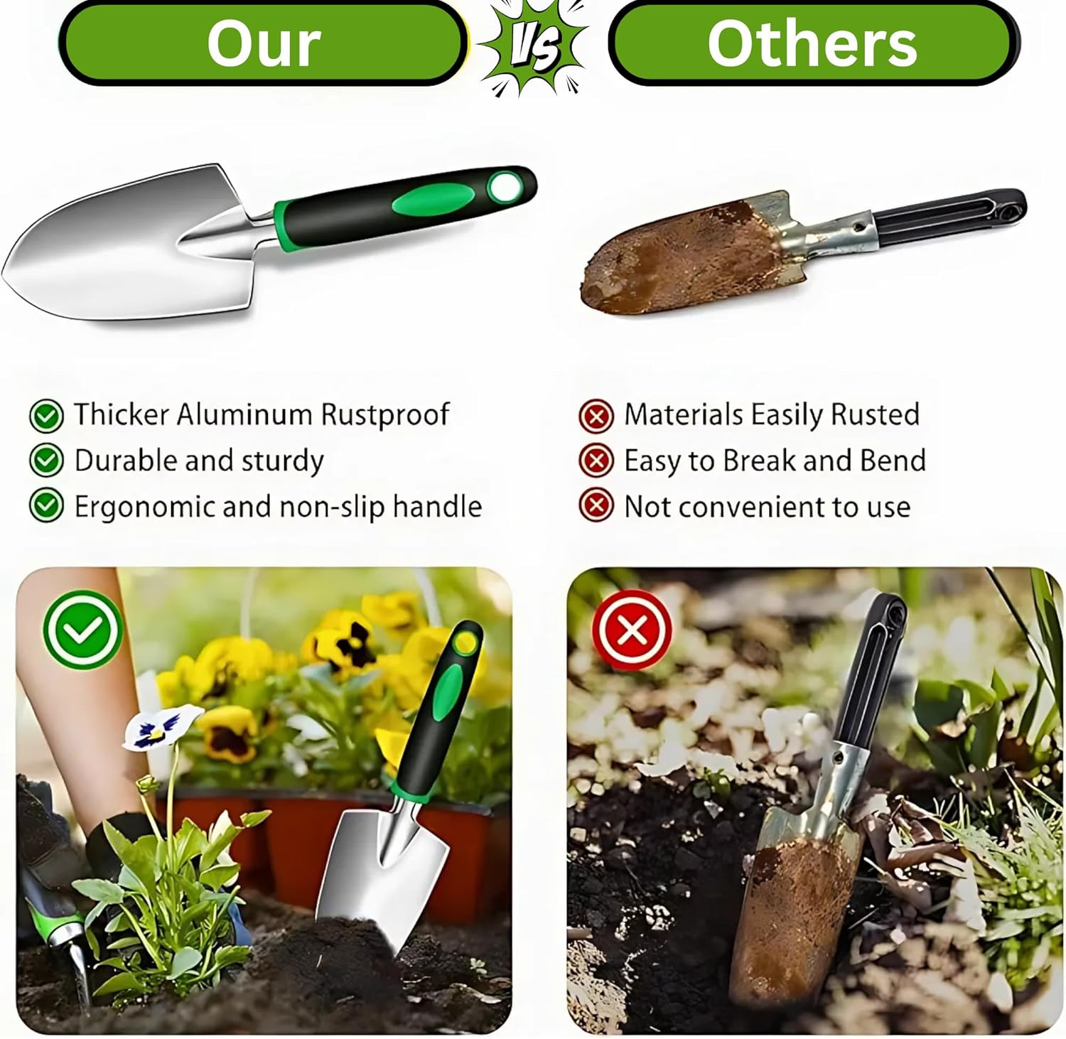 8-Piece Gardening Tool Set with Tote Bag