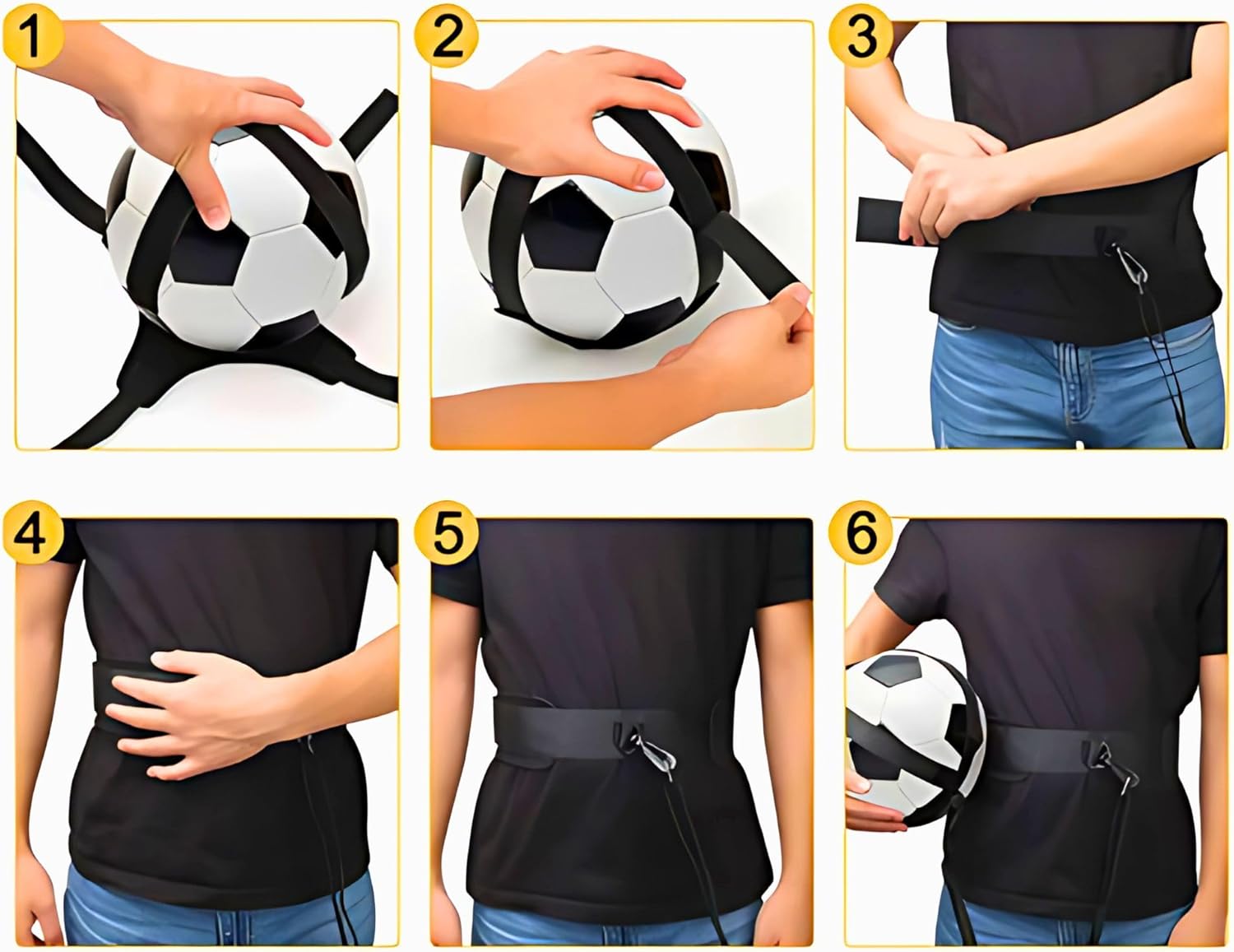Soccer, Volleyball & Rugby Trainer with Adjustable Waist Belt
