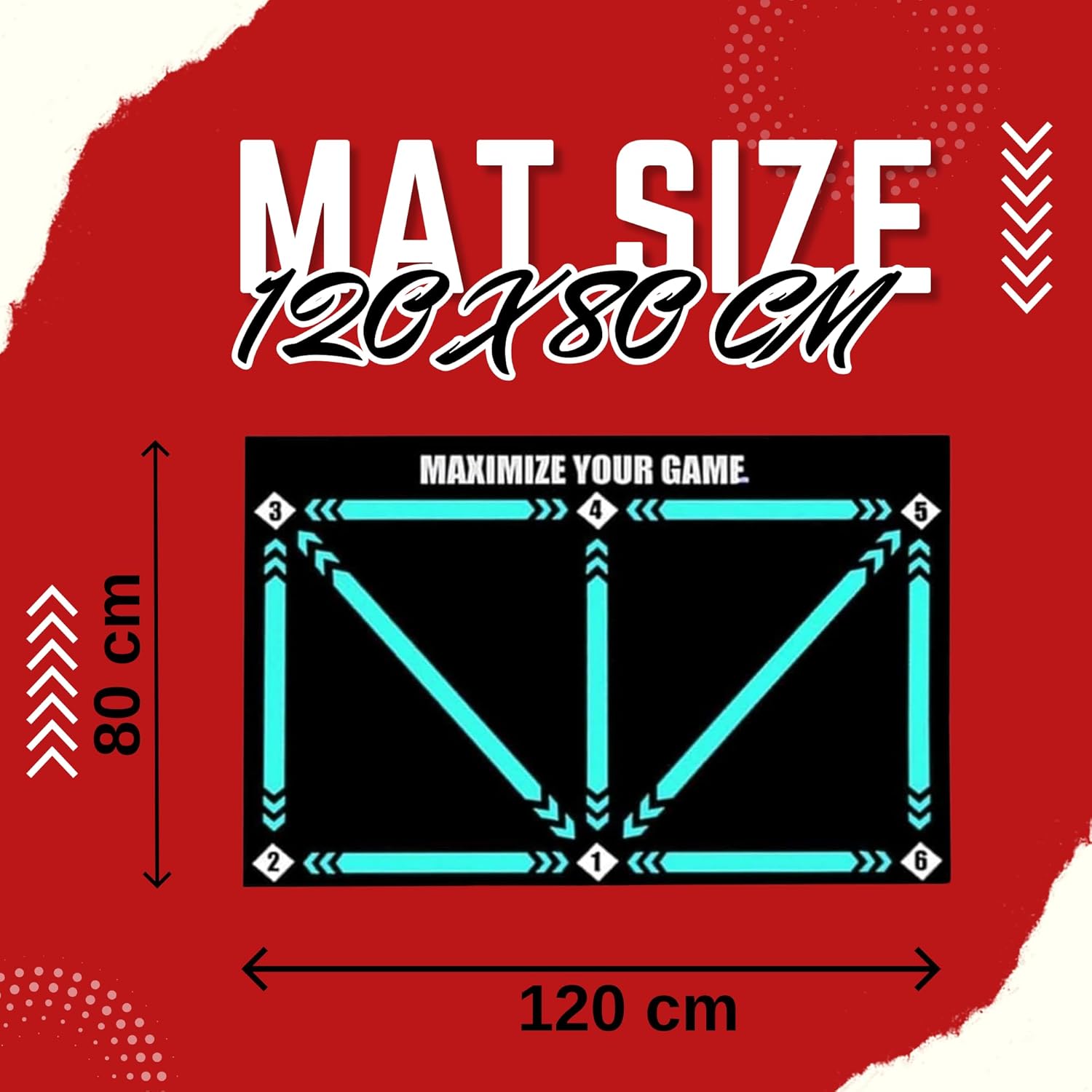Soccer Training Mat – Non-Slip Agility & Footwork Drill Mat (80x120cm)