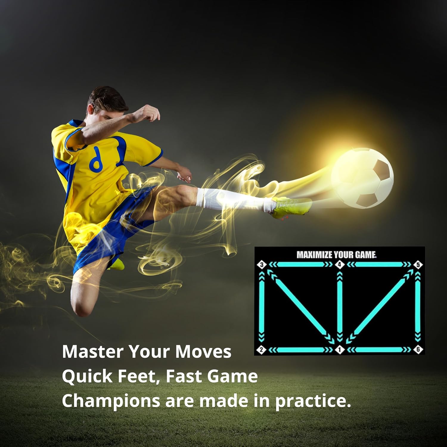 Soccer Training Mat – Non-Slip Agility & Footwork Drill Mat (80x120cm)