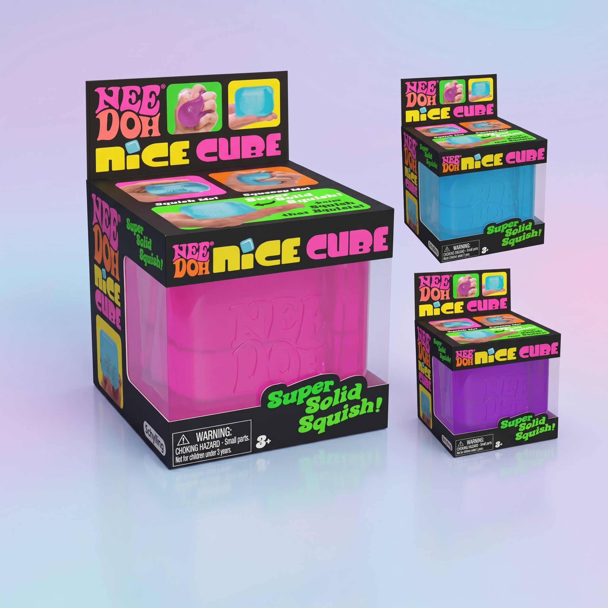 Schylling Needoh Nice Cube Squeezza Sensory Toy.Color:C