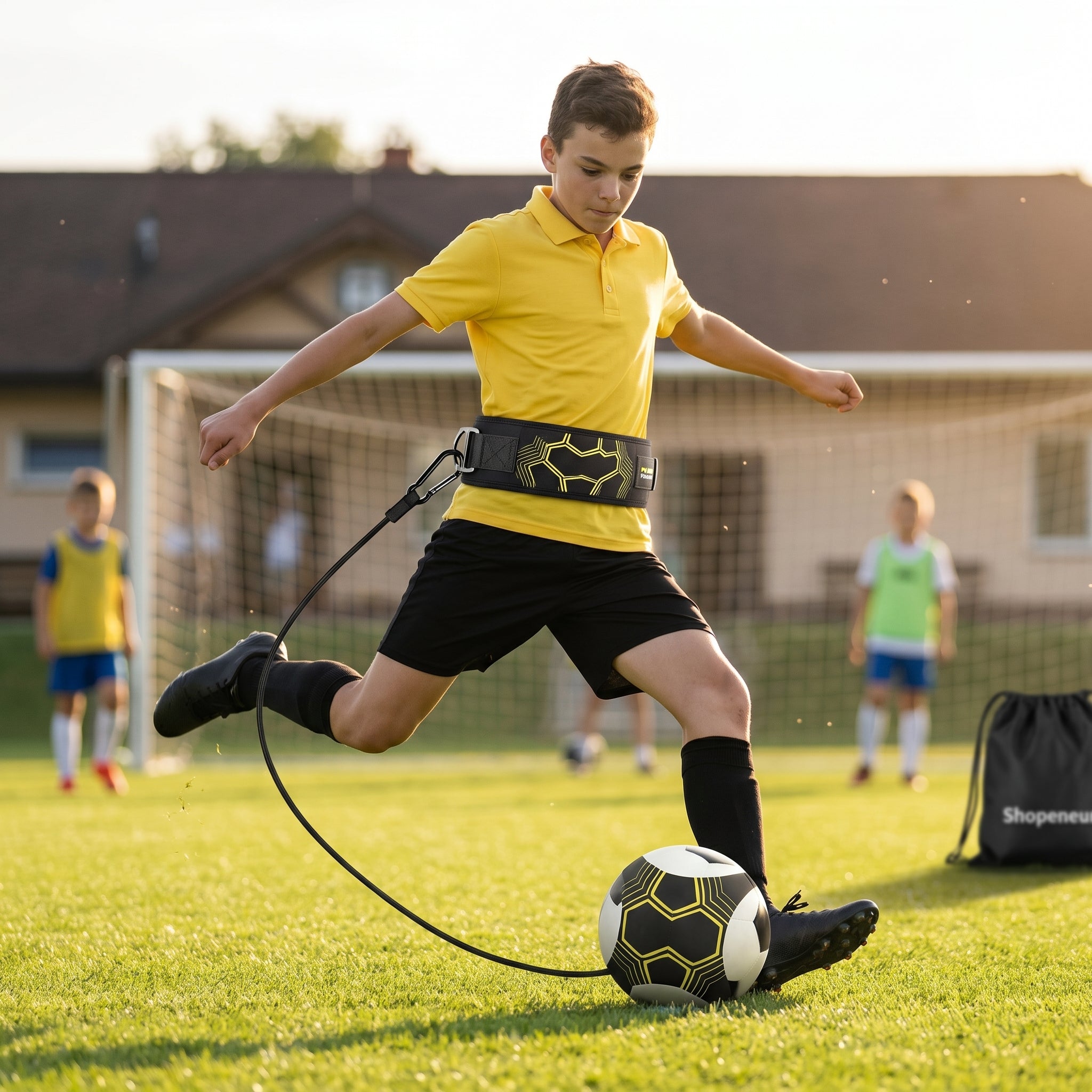 Soccer, Volleyball & Rugby Trainer with Adjustable Waist Belt
