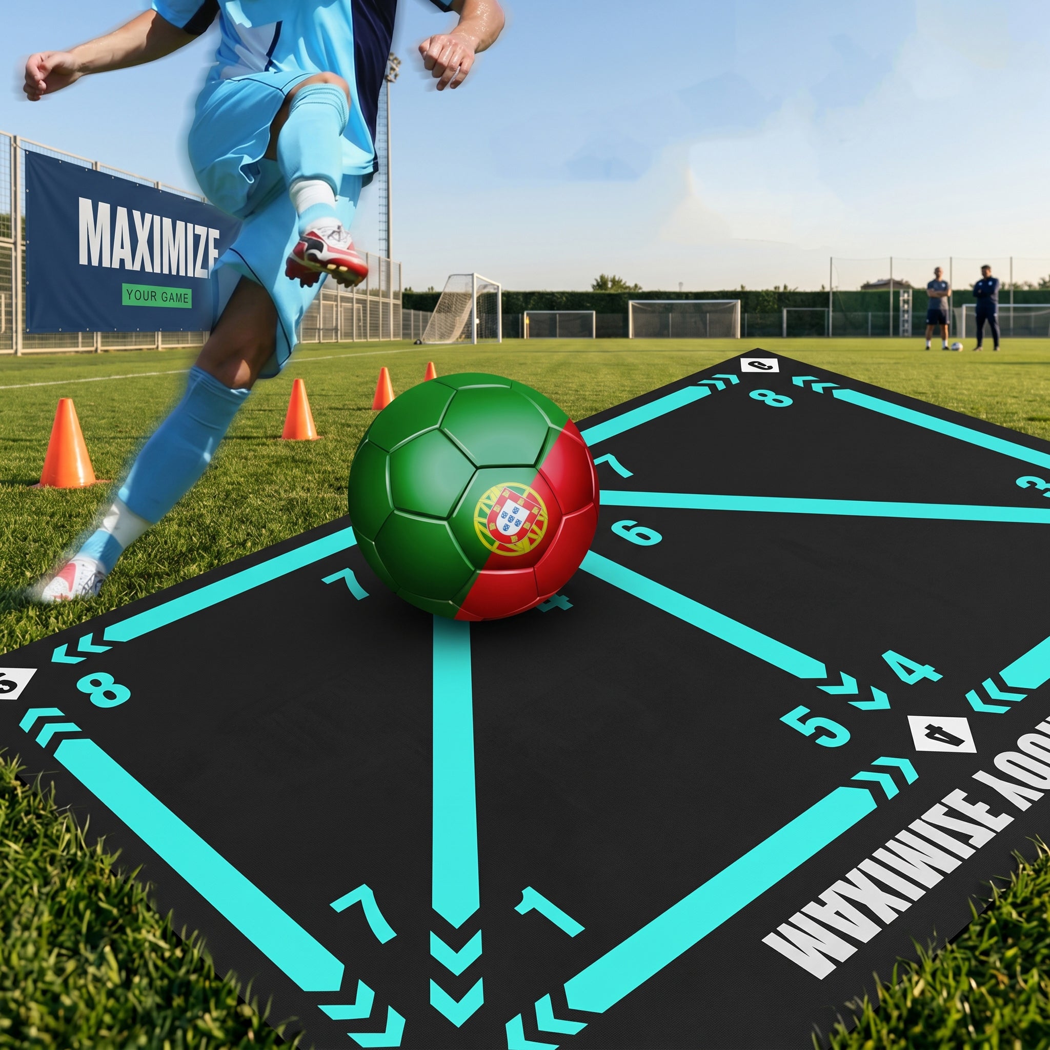 Soccer Training Mat – Non-Slip Agility & Footwork Drill Mat (80x120cm)