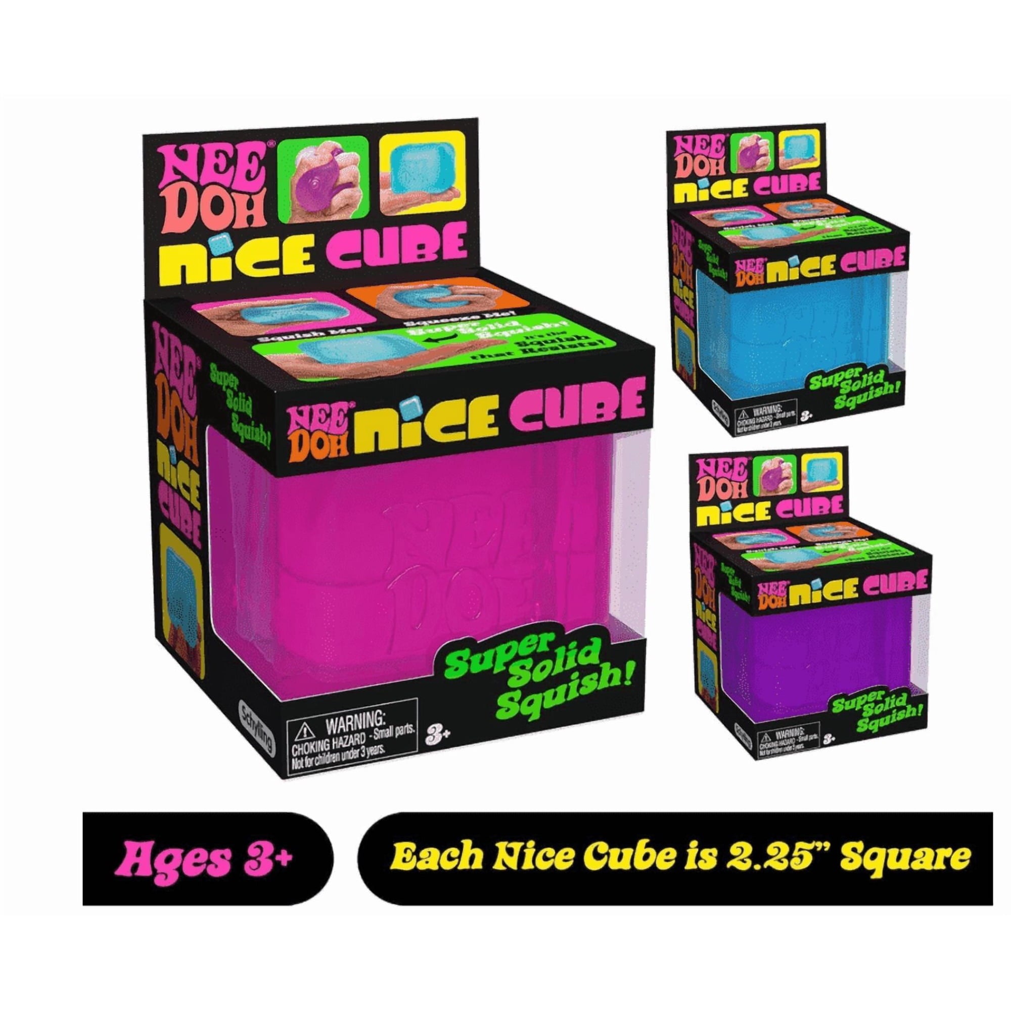 Schylling Needoh Nice Cube Squeezza Sensory Toy.Color:C